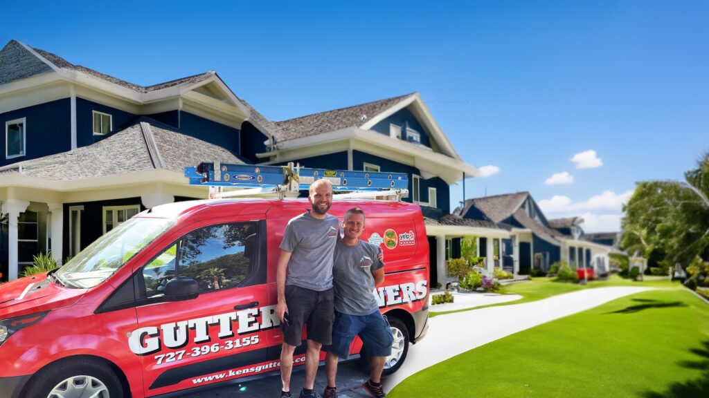 gutter cleaning van footer